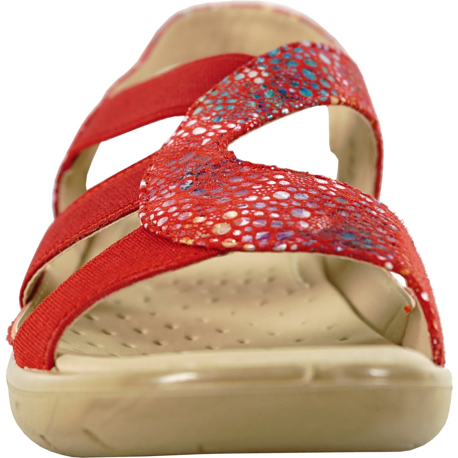 kozi Women Sandal OY3132 Comfort Wedge Sandal Red Sandals Whitehouse Westmoreland