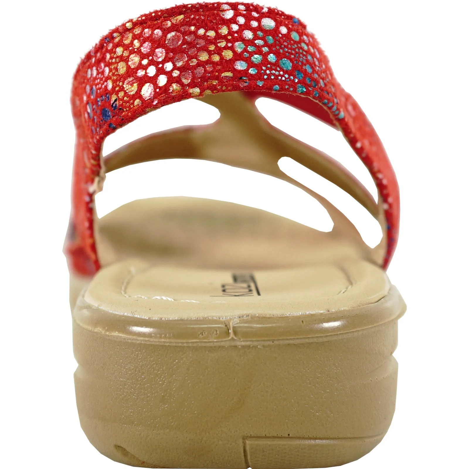 kozi Women Sandal OY3132 Comfort Wedge Sandal Red Sandals Travel Advisor Portal