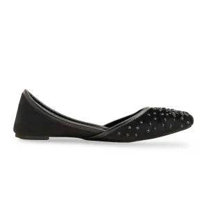 Black Fancy Khusa For Women EC8549 Weird Flat Shoes