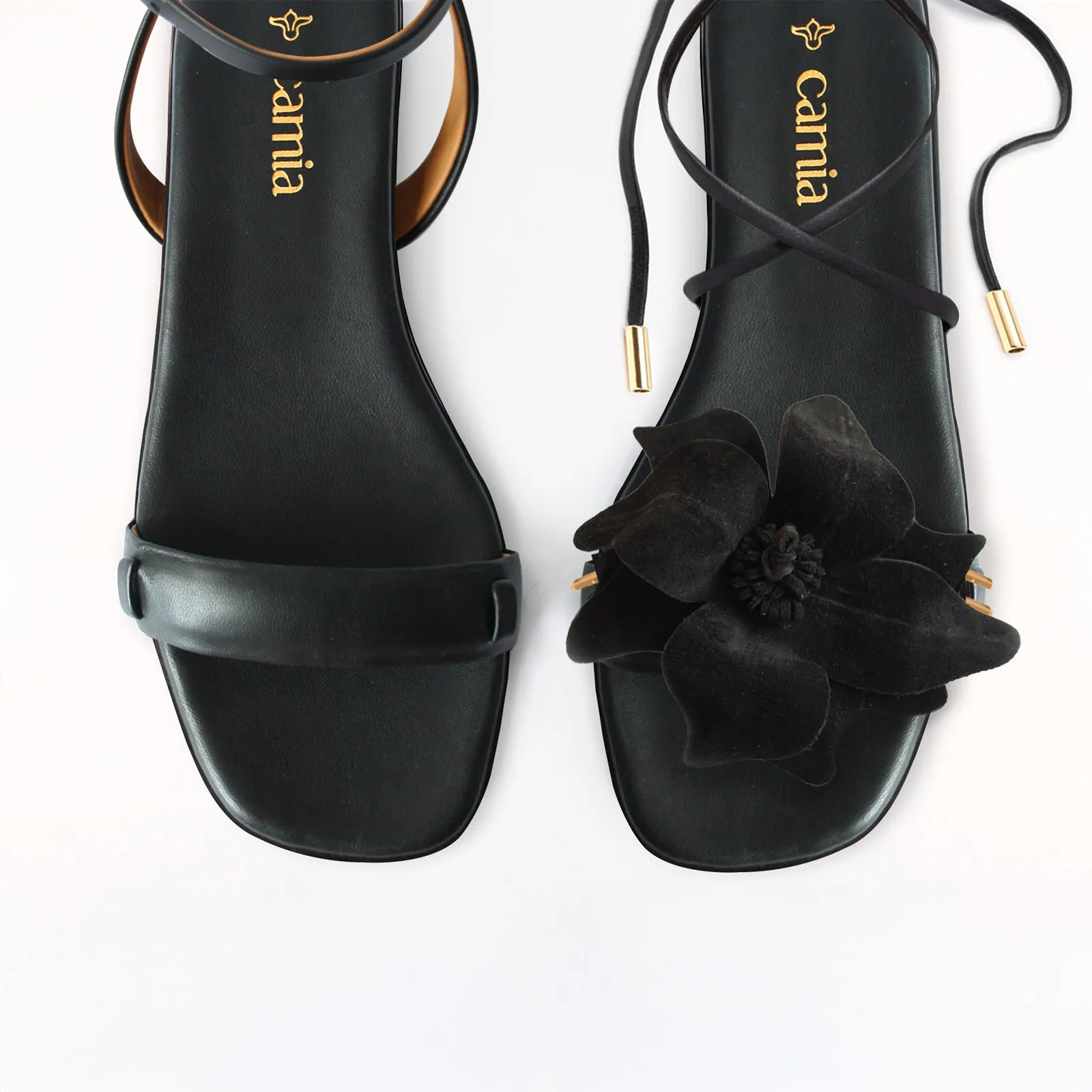 Ballet Flat Shoes With Arch Support Black Flat Swap Sandal Charcoal Flower Gladiator