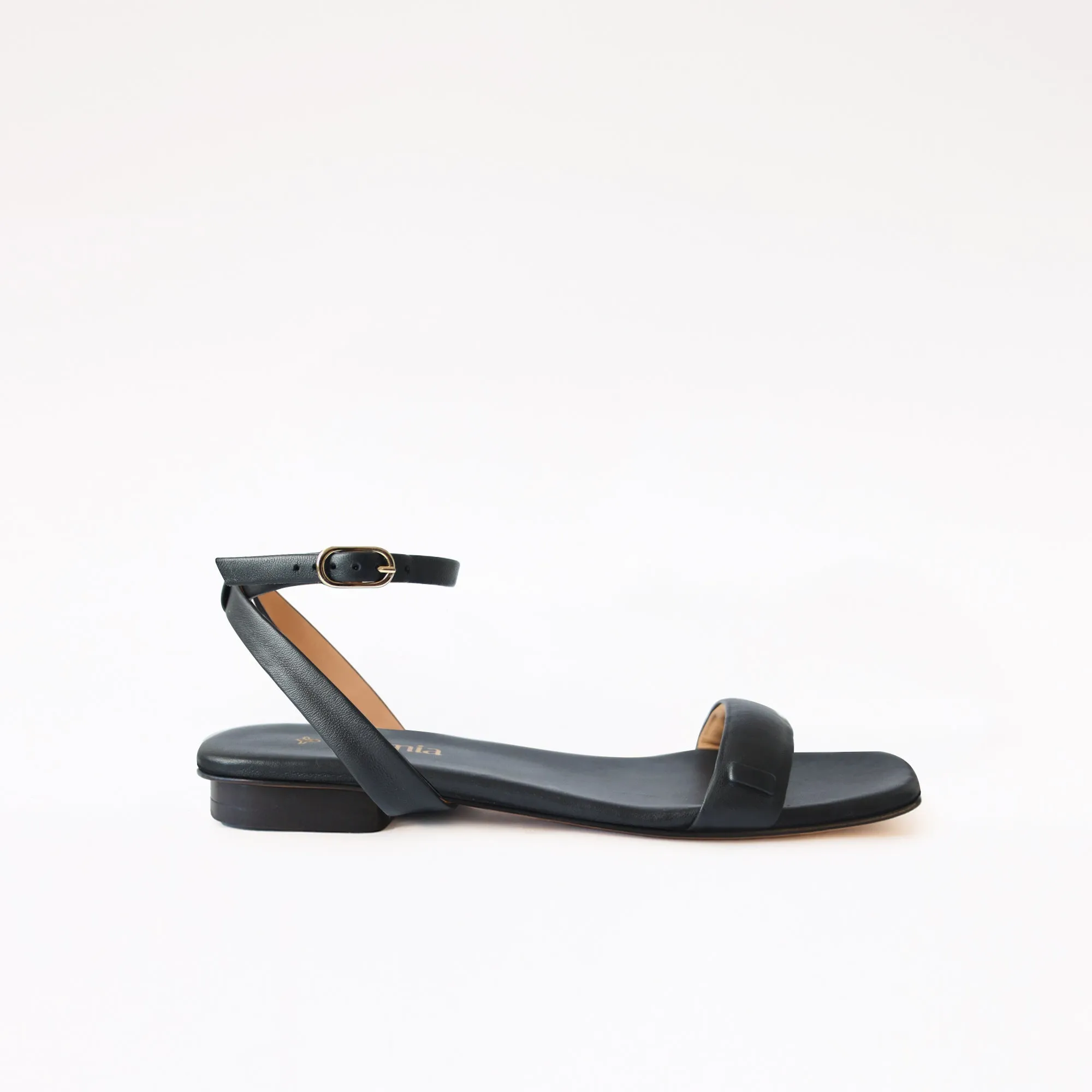 Top Flat Shoes Black Flat Swap Sandal Charcoal Flower Gladiator