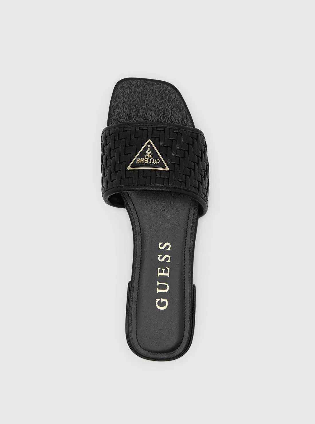 Black Tamsey Slide Sandals Wrap Up Sandals