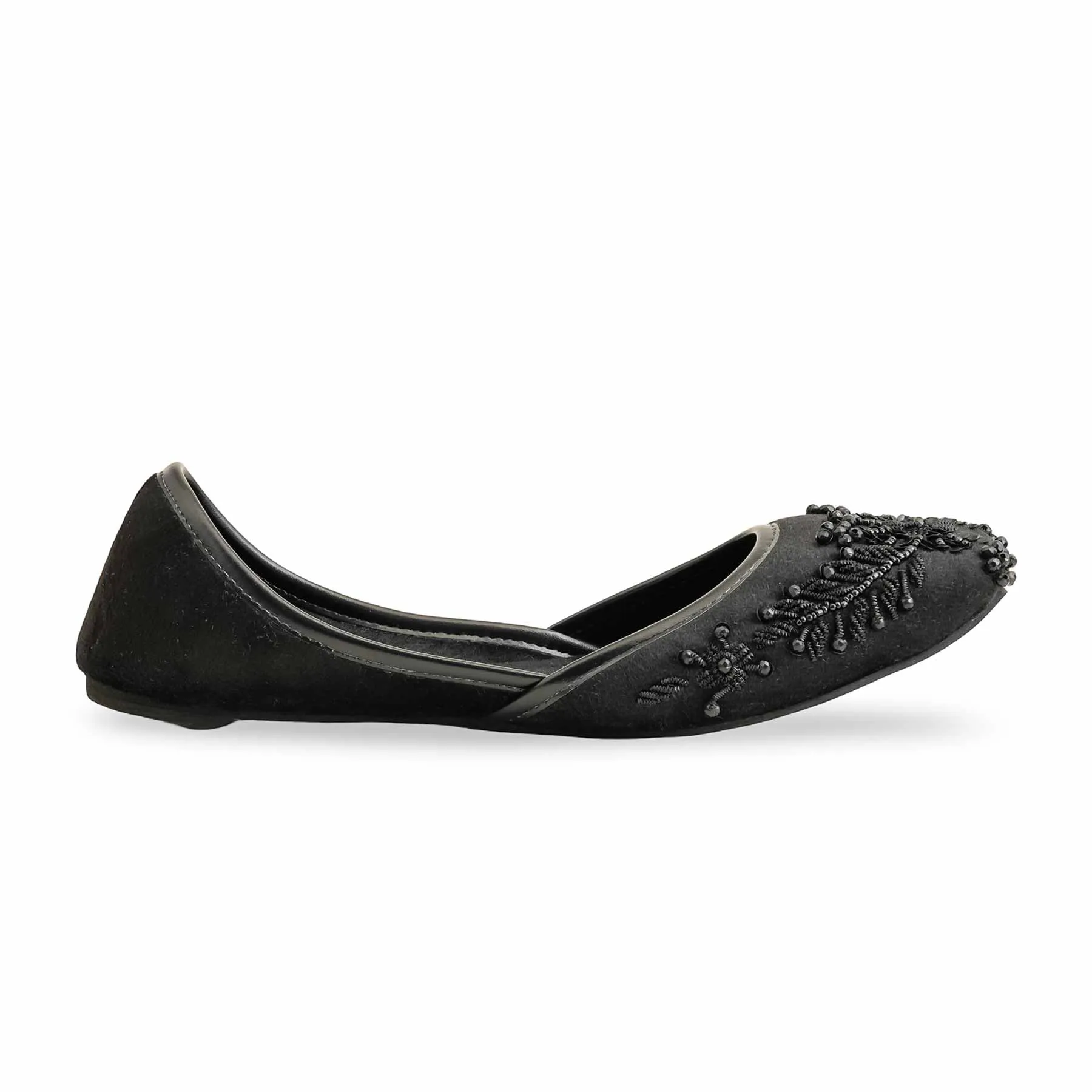 Black Women Fancy Khusa EC8547 Shoes Pedal