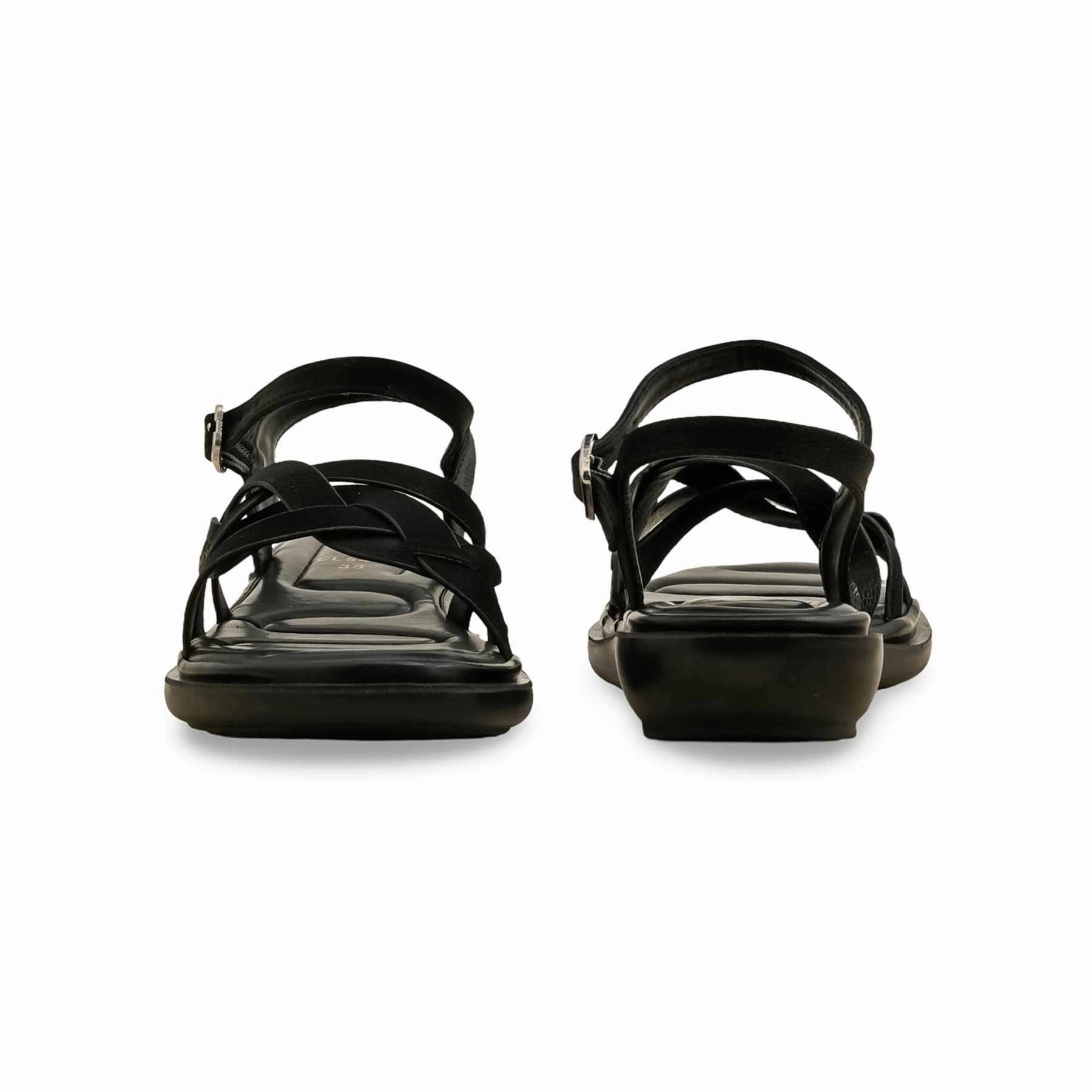 Flat Simple Shoes Black Casual Softy For Women CL5490