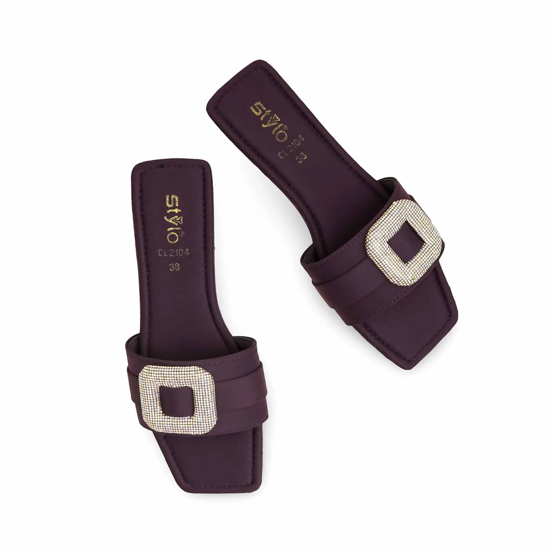 Purple Casual Slipper CL2104 Shoe Show Flats