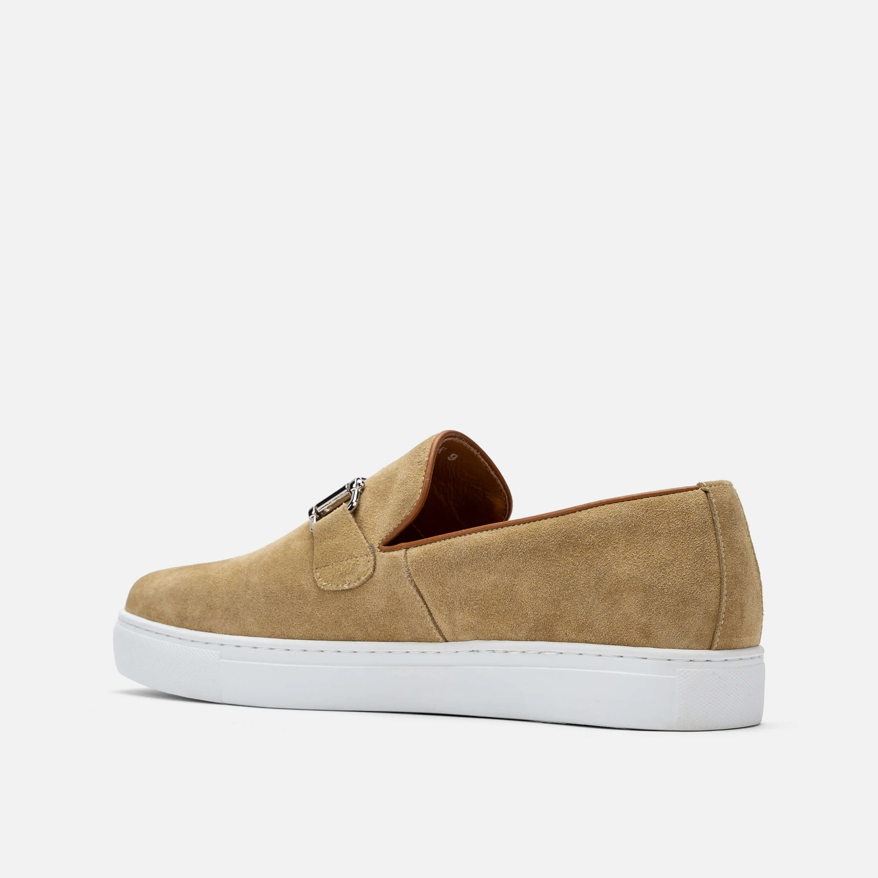 Boardwalk Sahara Suede Horse-Bit Sneakers Ivy Loafers