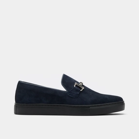 Rent Dress Shoes Boardwalk Navy Suede Horse-Bit Sneakers