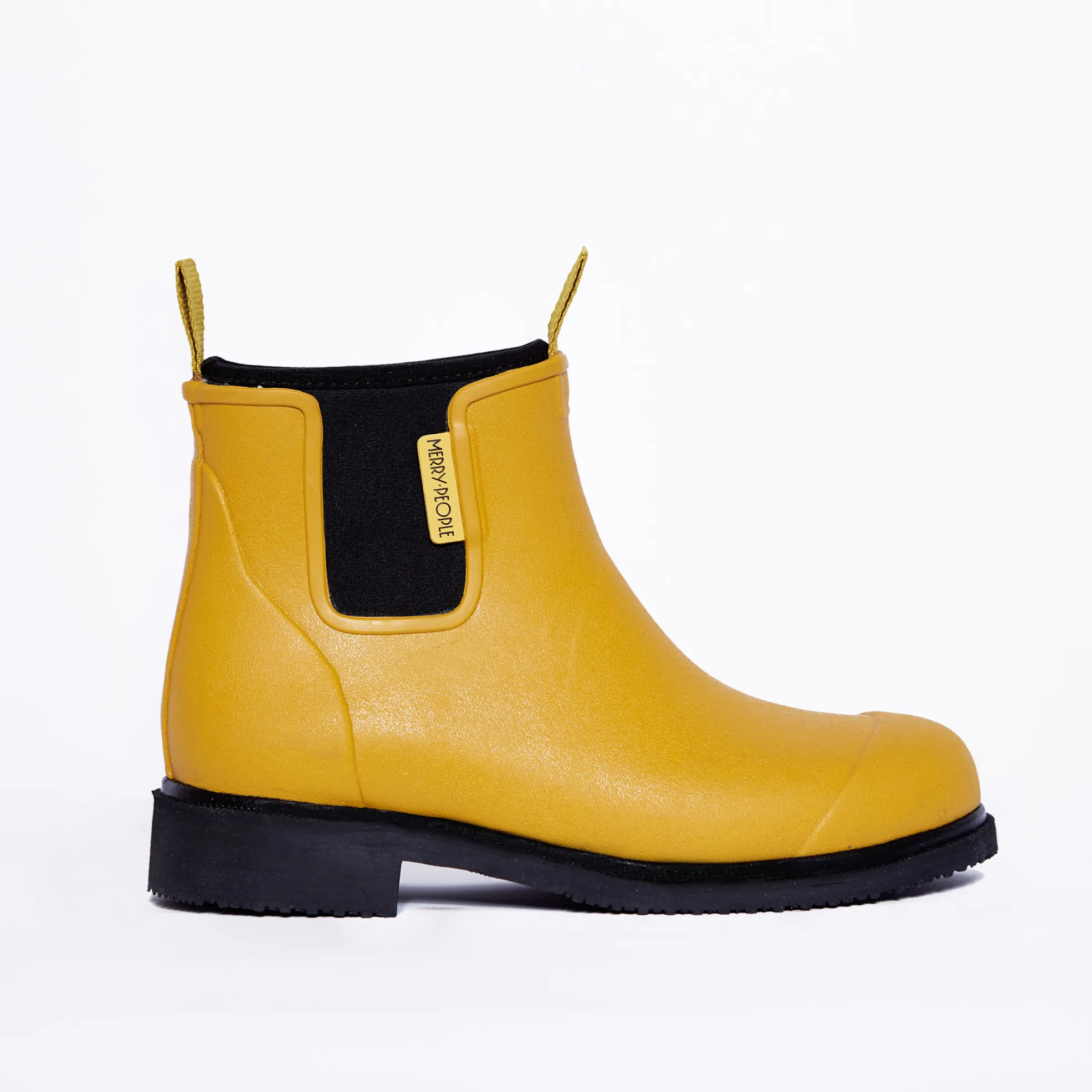 Engineering Boots Bobbi Wellington Boot - Mustard Yellow and Black