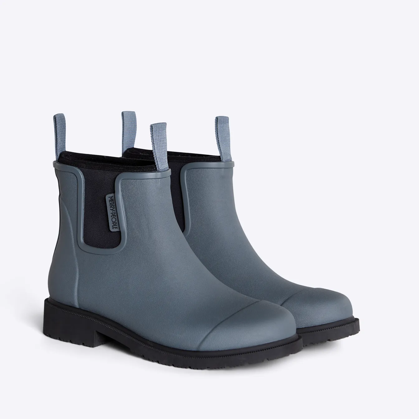 Bobbi Wellington Boot - Slate Grey Light Brown Boots