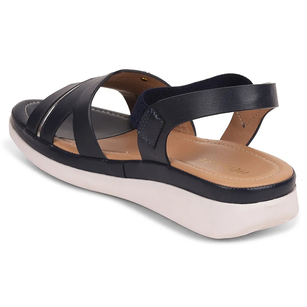 Mules Slides Sandals Healers Navy Blue Casual Sandal For Women JFL-31 By Liberty