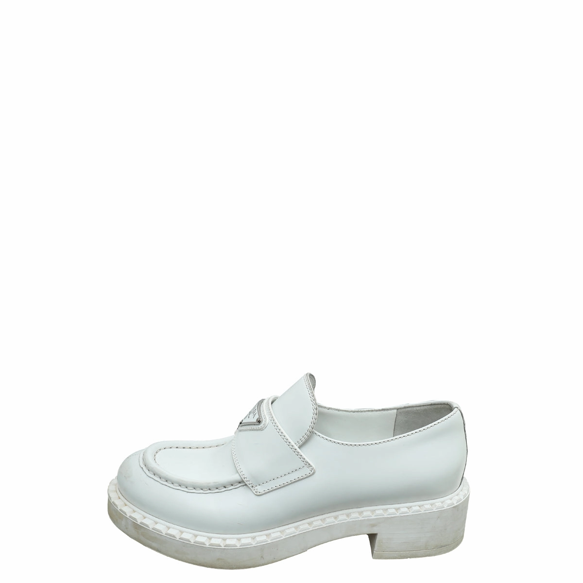 Suede Loafers Cleaning Prada White Brushed Loafers 36