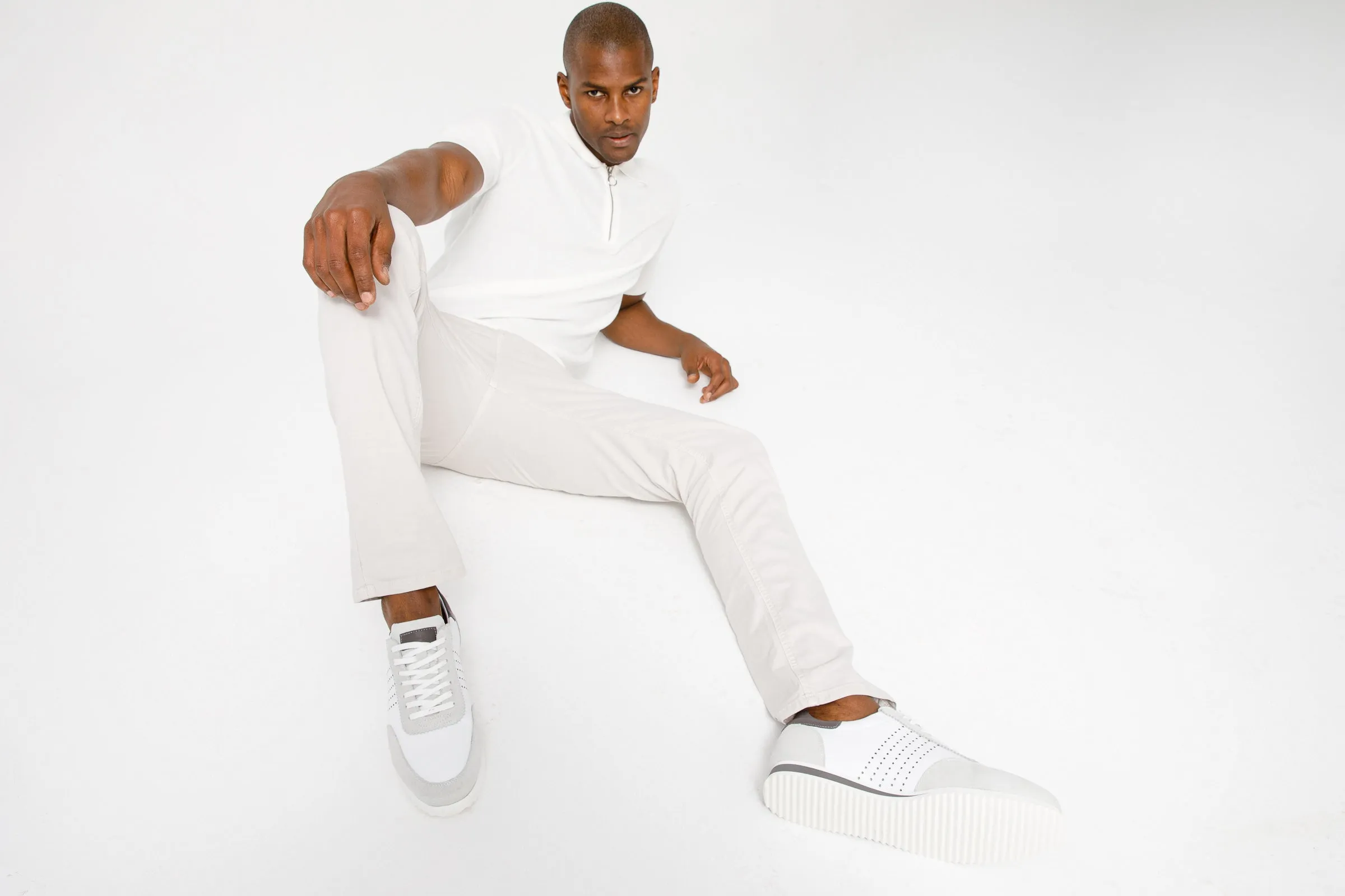 Sneakers Wedding The Rotello White Leather Men Sneaker Final Sale!