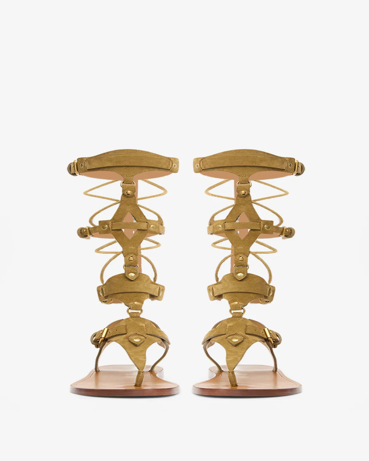 Raffia Flat Sandals NENSI SANDALS