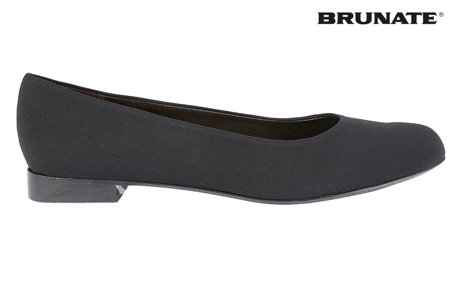 Cat Face Flat Shoes Br Midtown Black Fabric