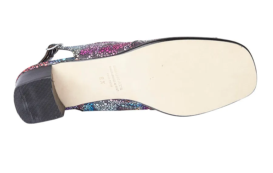 Platform Slide Sandals Br Violeta