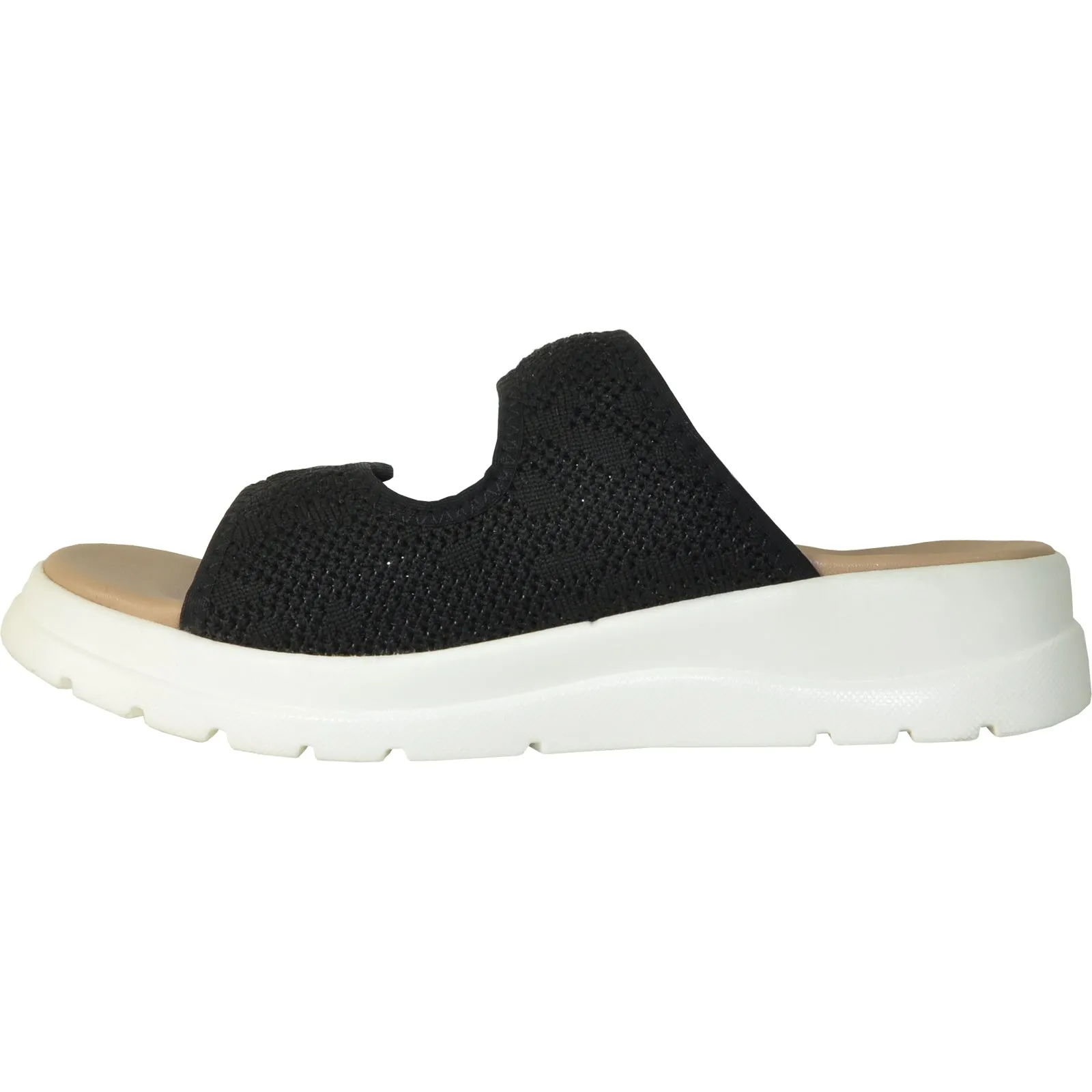 Japan Wooden Sandals VANGELO Women Sandal LANA Comfort Wedge Sandal Black