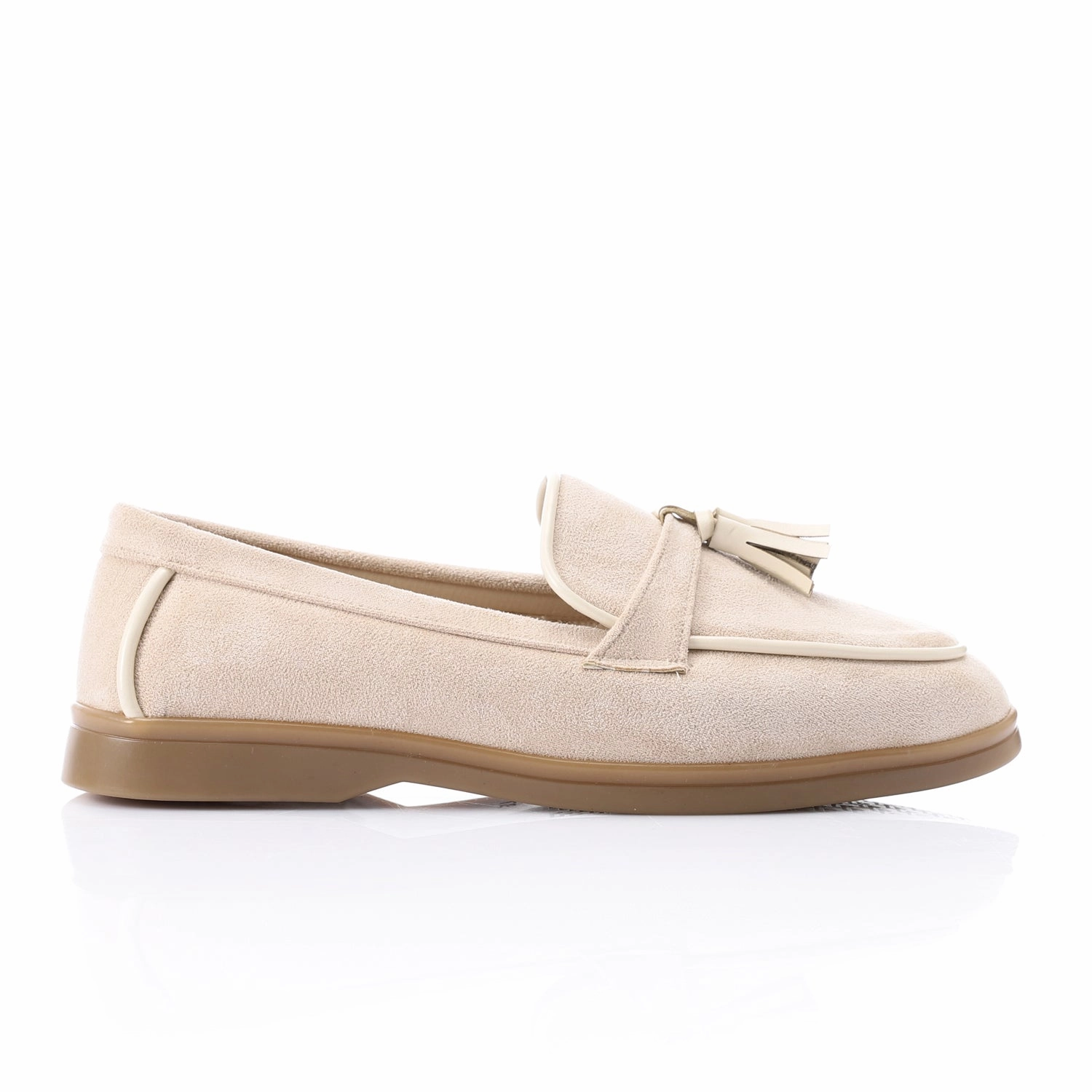 Tassel loafers in  beige suede leather Loafers Leather Dress
