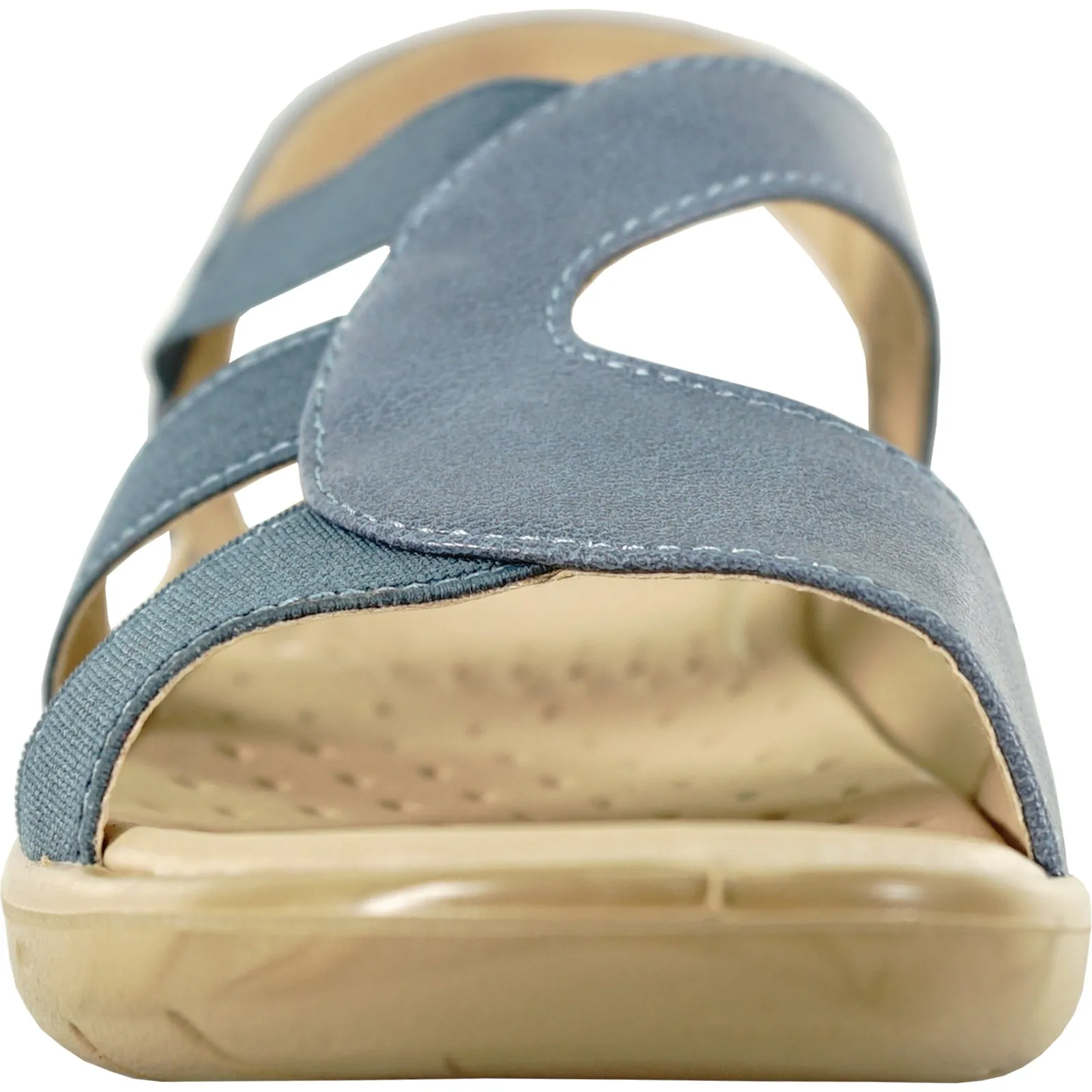 Sandals Antonio Melani kozi Women Sandal OY3132 Comfort Wedge Sandal Navy