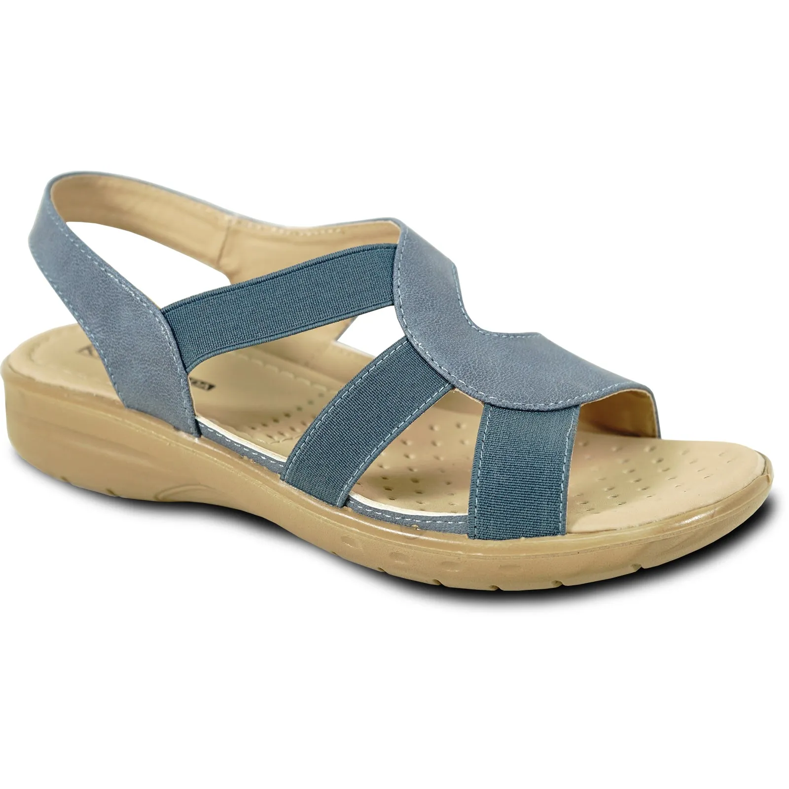 Support Sandals kozi Women Sandal OY3132 Comfort Wedge Sandal Navy