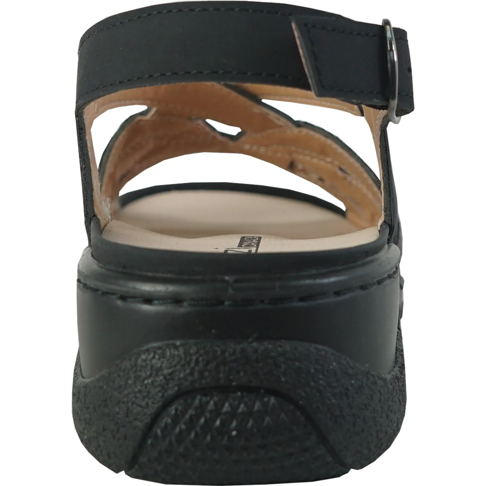 Hotel Sandals Ocho Rios KOZI Women Comfort Casual Sandal OY3130 Wedge Sandal Black  Replaceable Orthopedic Footbed