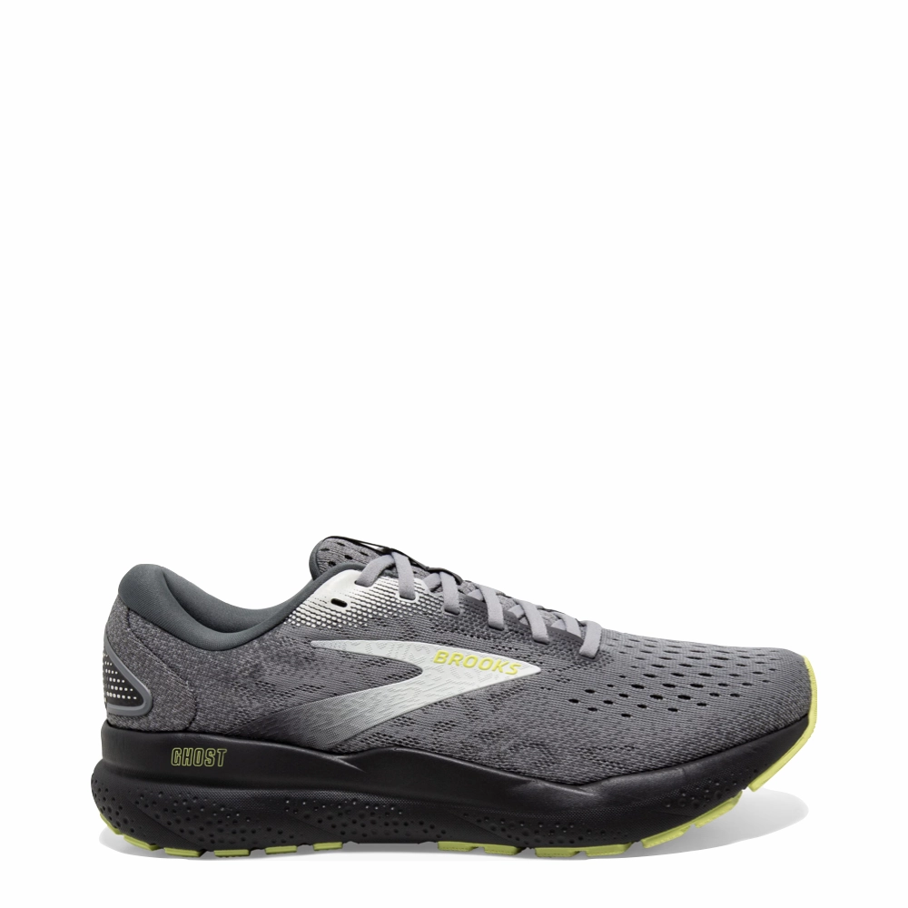Washing Basketball Shoes Brooks Men's Ghost 16 Sneaker in Primer/Grey/Lime