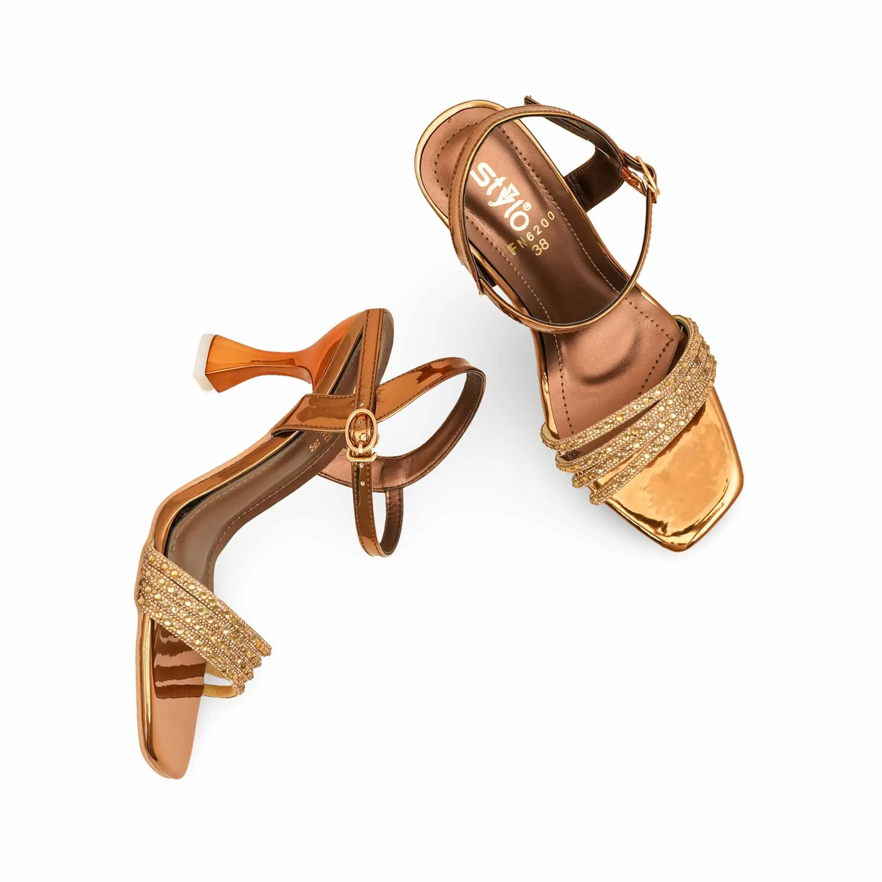 Heels Size 11 Brown Fancy Sandal For Women FN6200