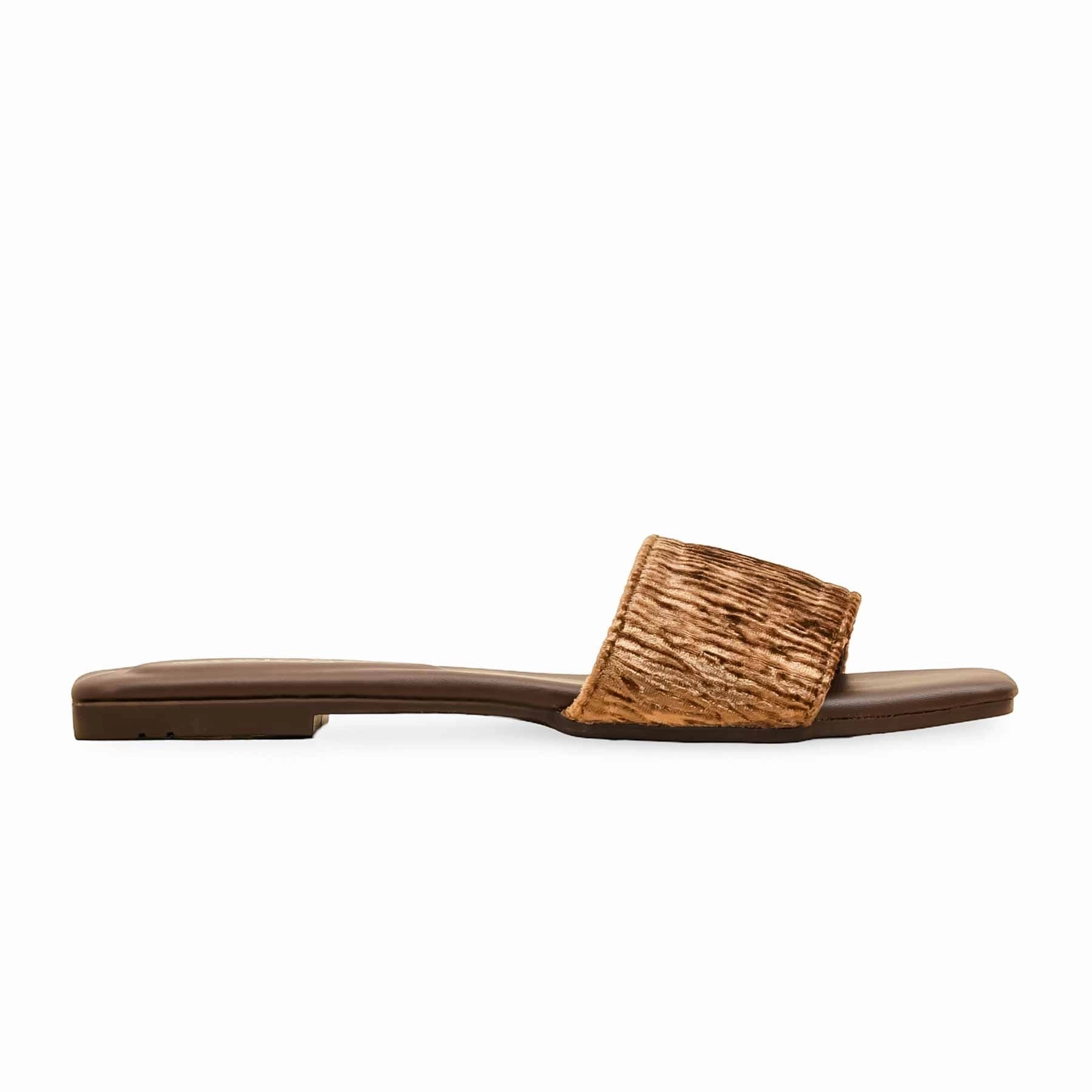 Barefoot Shoes Flat Feet Brown Casual Slipper For Women CL2127