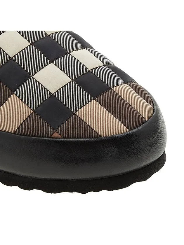 Classic Shoes Burberry House Check Flat Slippers Brown