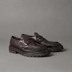 BZ31A Brown Monolith Lug-sole Loafers