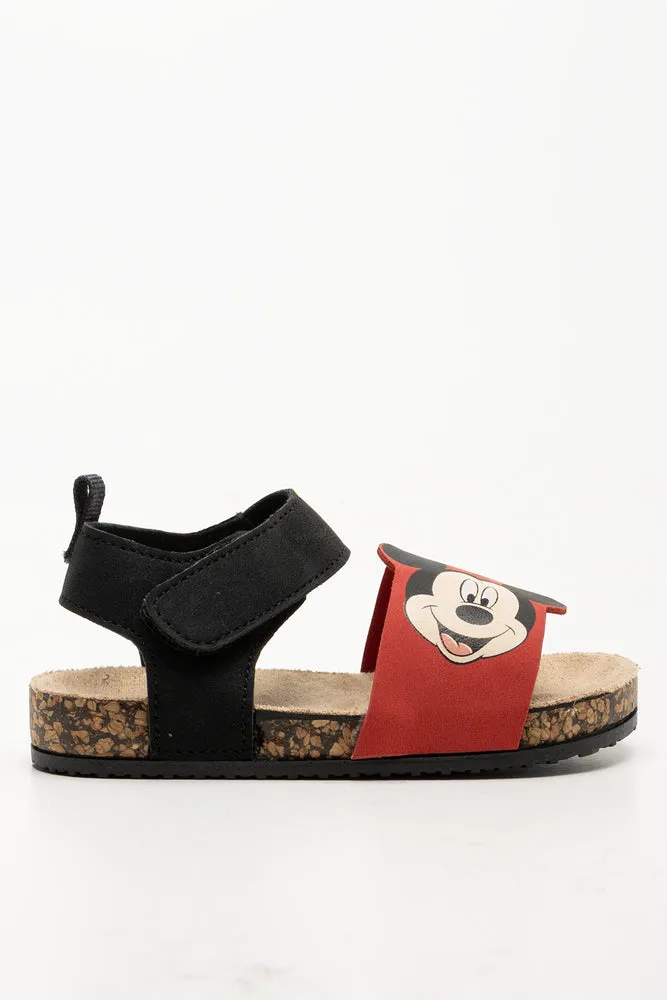 Mickey Mouse Sandals Multi Closed Toe Leather Sandals