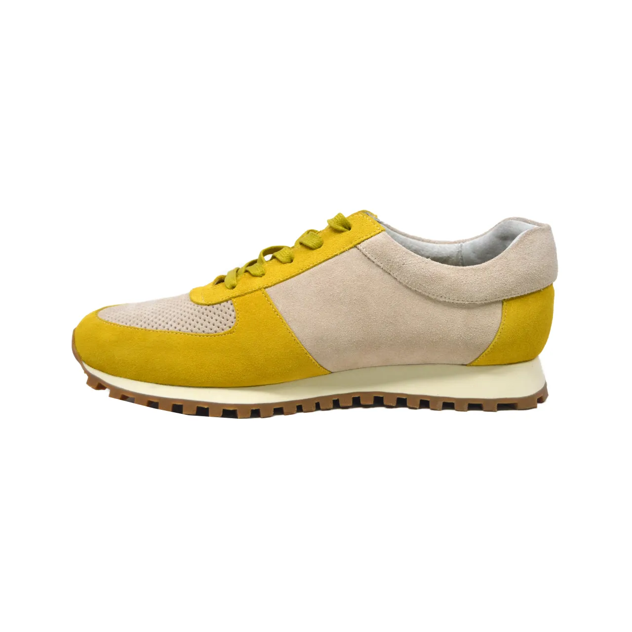 Surrey Yellow & Bone Sneakers - Stylish British Collection Shoes Wizard Of Oz Sneakers