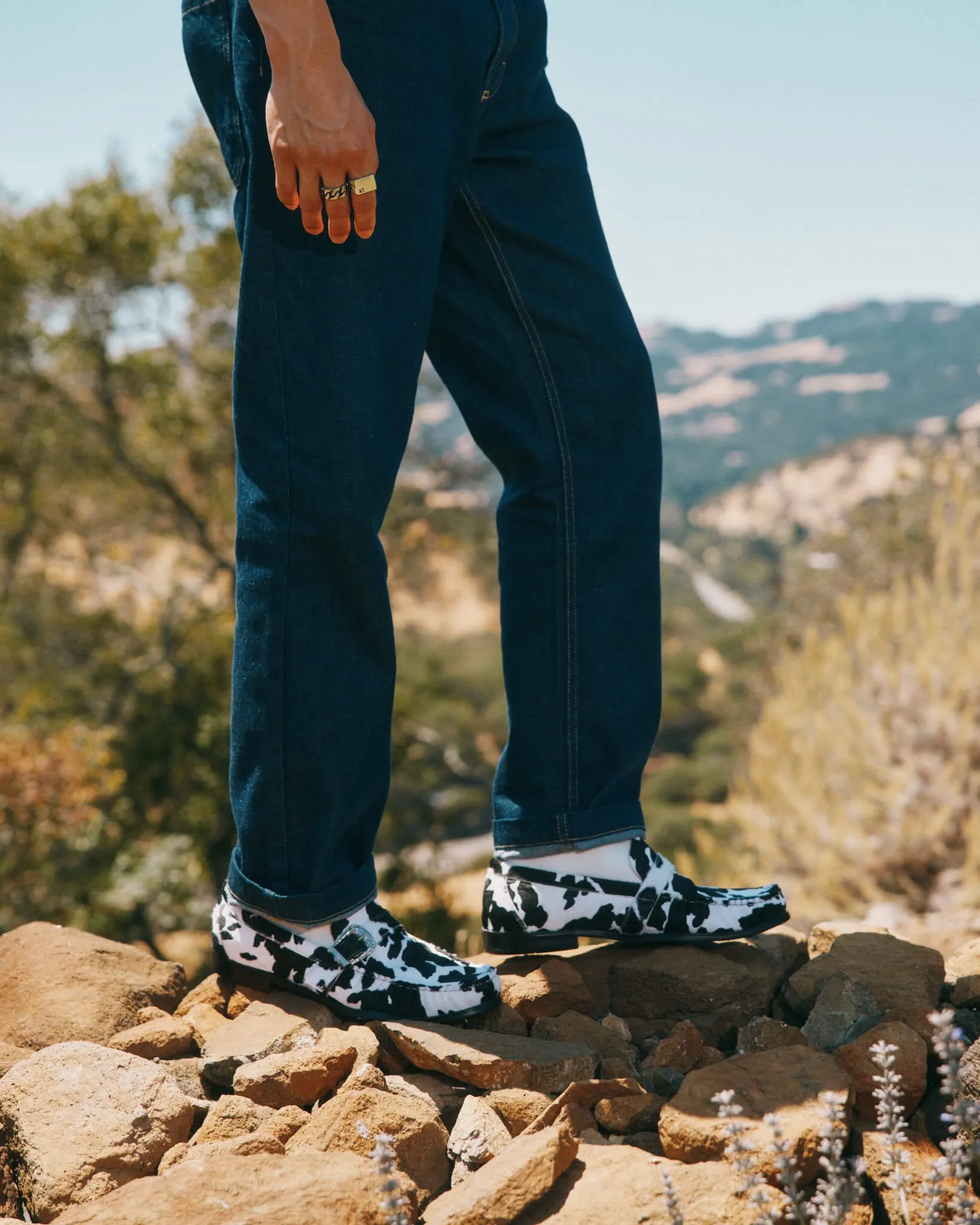 Cato Cowhide Buckle Loafers Leather Dress Loafers