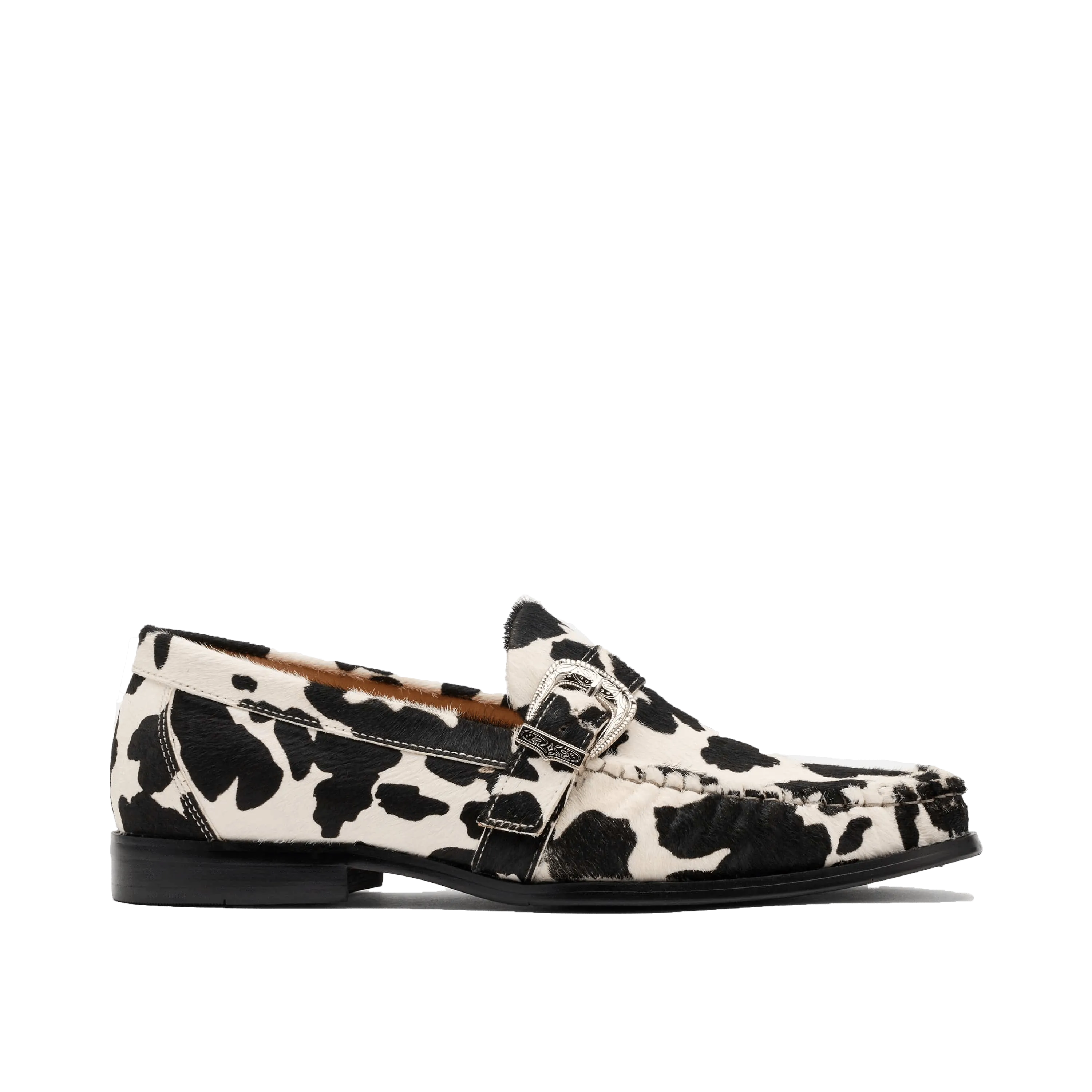 Adrian Snaffle Smooth Leather Kiltie Loafers Cato Cowhide Buckle Loafers