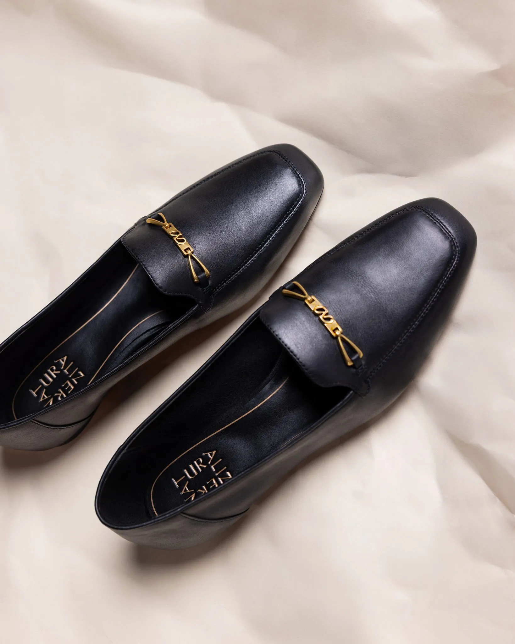 Cecilia Black Leather Lauren Ralph Lauren Loafers