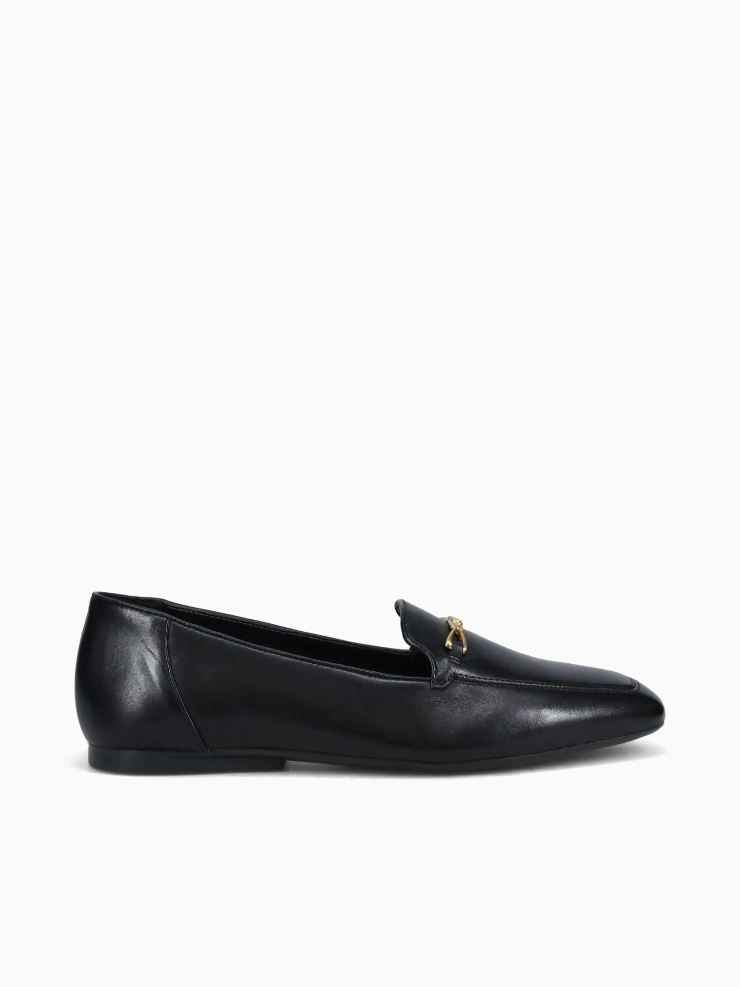 Stuart Weitzman Loafers Sale Cecilia Black Leather