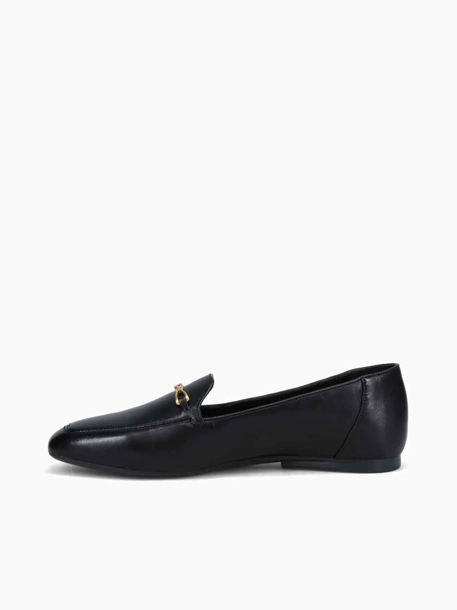 Cecilia Black Leather Best Tassel Loafers