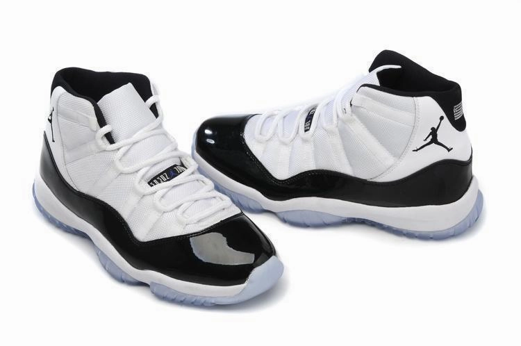 Air Cushion Basketball Shoes Nike Air Jordan 11 Retro White Black Dark Basketball Men