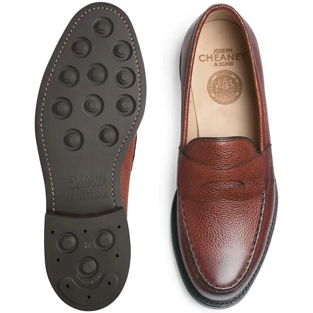 CHEANEY Howard R Shoes -  Loafers - Mahogany Grain Marc Suede Loafers