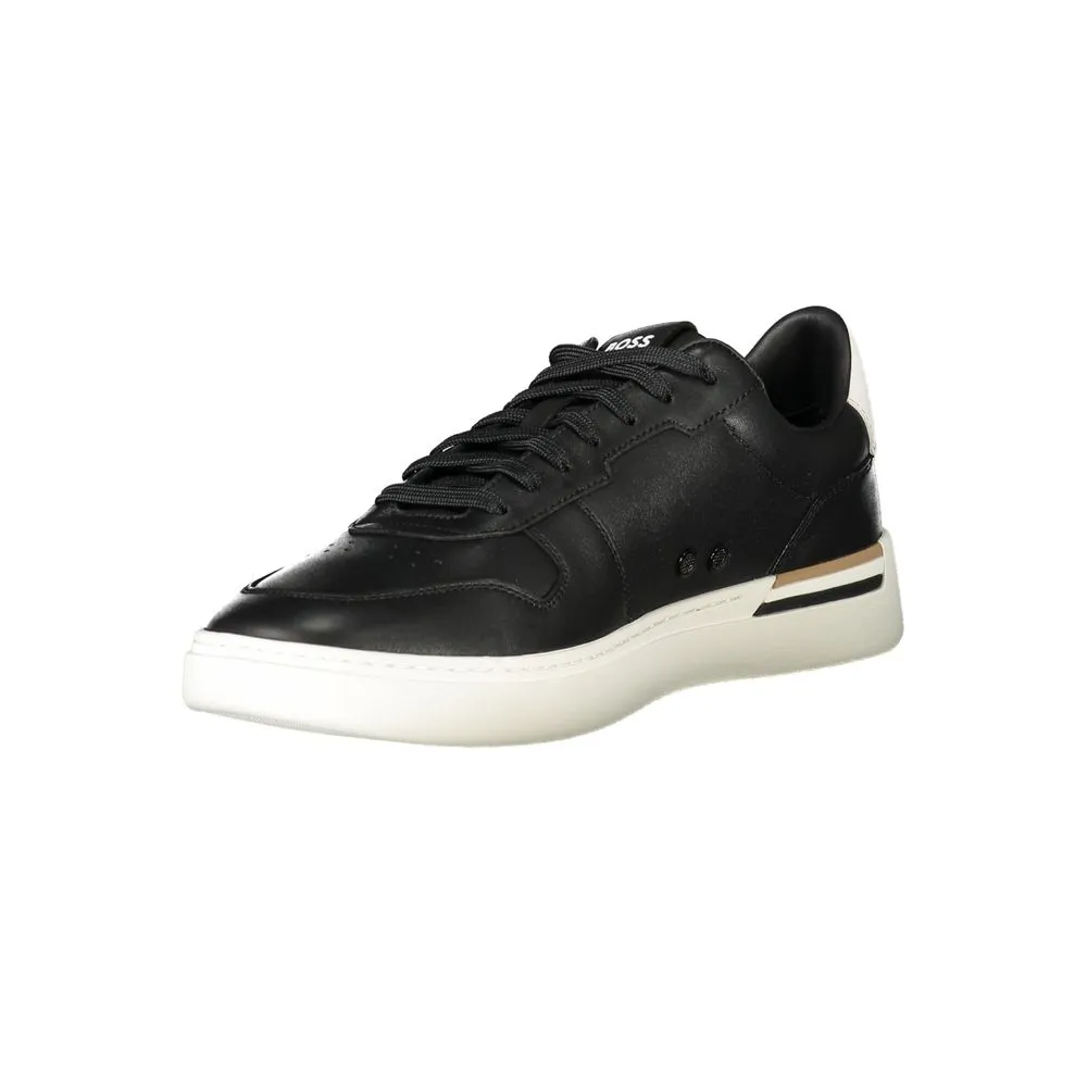 Tennis Shoes Vs Sneakers Hugo Boss Leather Men Men's Sneaker