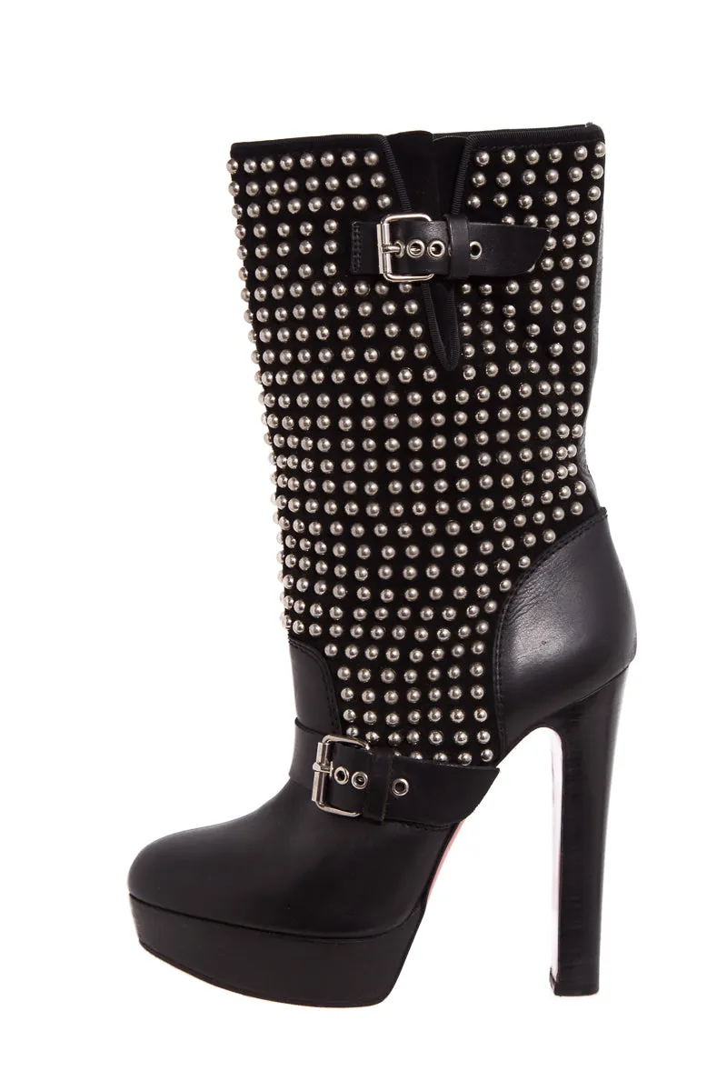 Bogs Boots Christian Louboutin Black Patform Studded Boots SZ 40