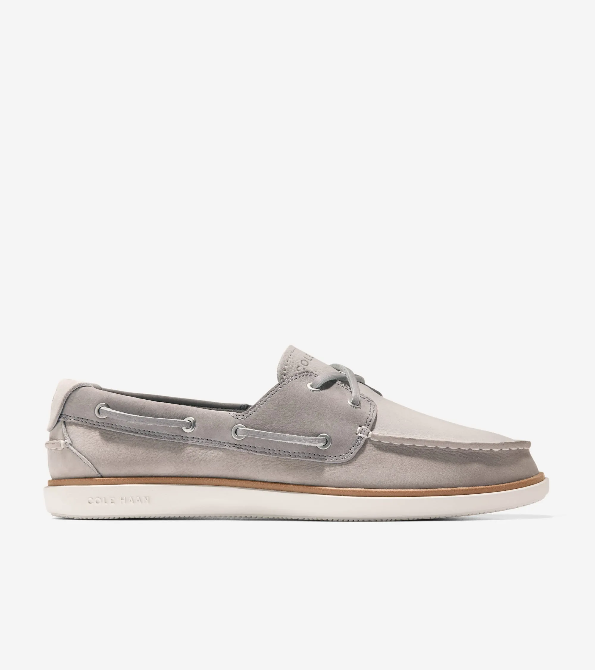 Unlined Bleached Leather Loafers Men's GrandPr Windward Boat Shoes