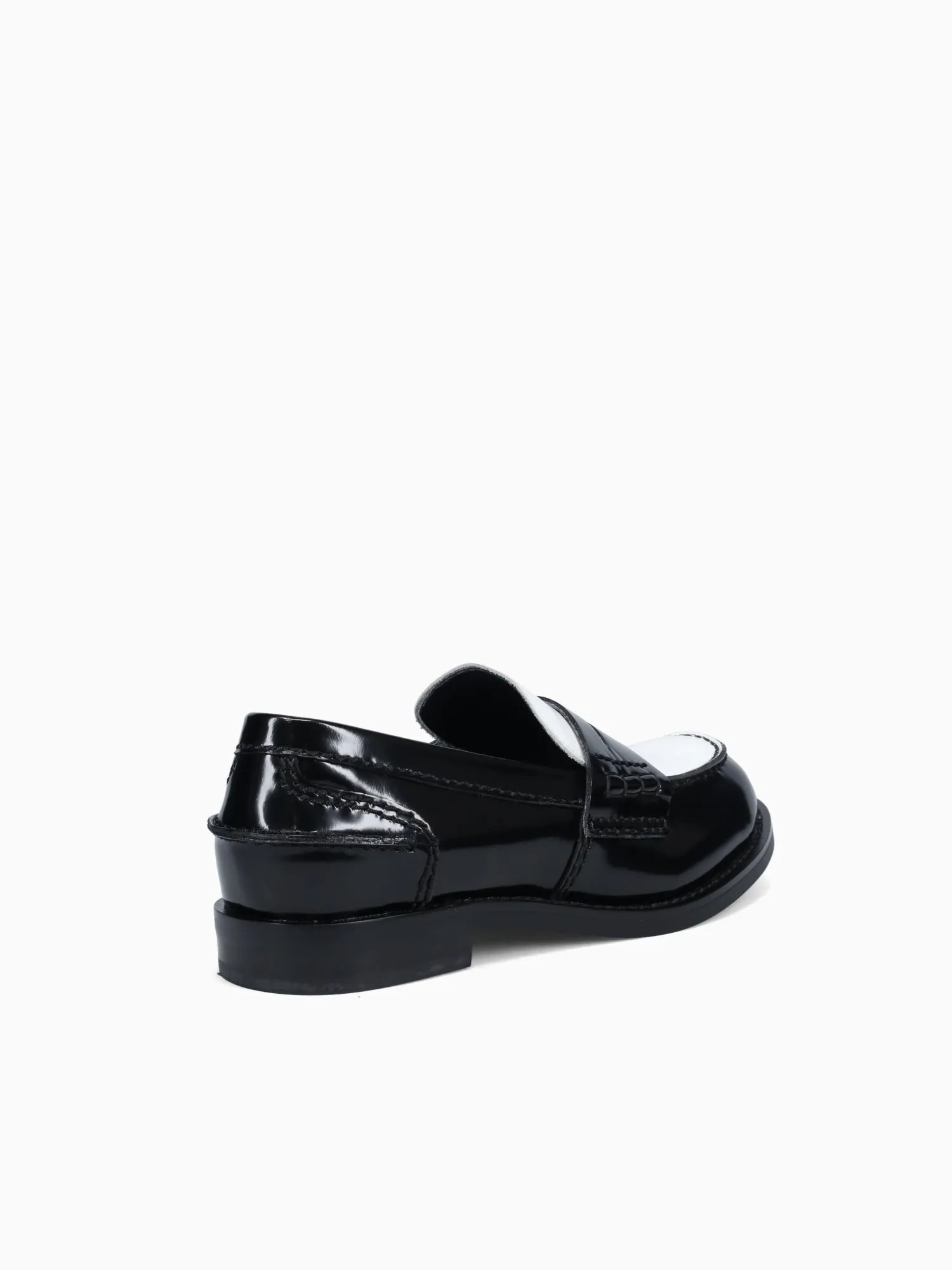 Dior Loafers Colleague Black White  cow leather