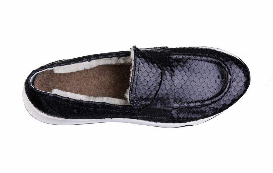 Don Abstract Black Bottega Veneta Astaire Loafers