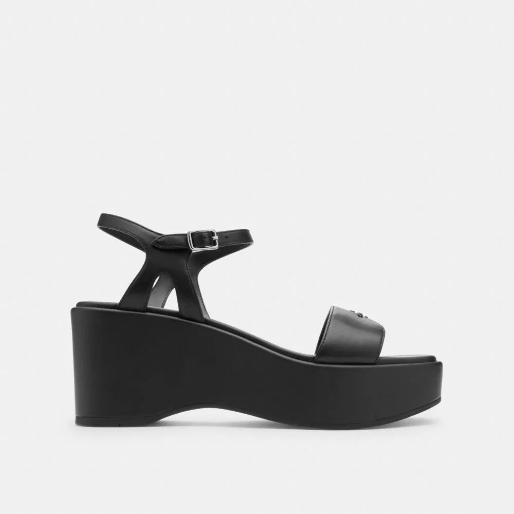 Insoles For Sandals Coach Gale Wedge Sandal Black
