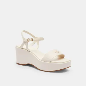 Coach Gale Wedge Sandal Chalk Sandals All-inclusive