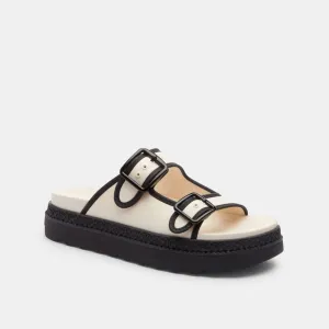 Coach Lainey Sandal Chalk & Black Water Hiking Sandals