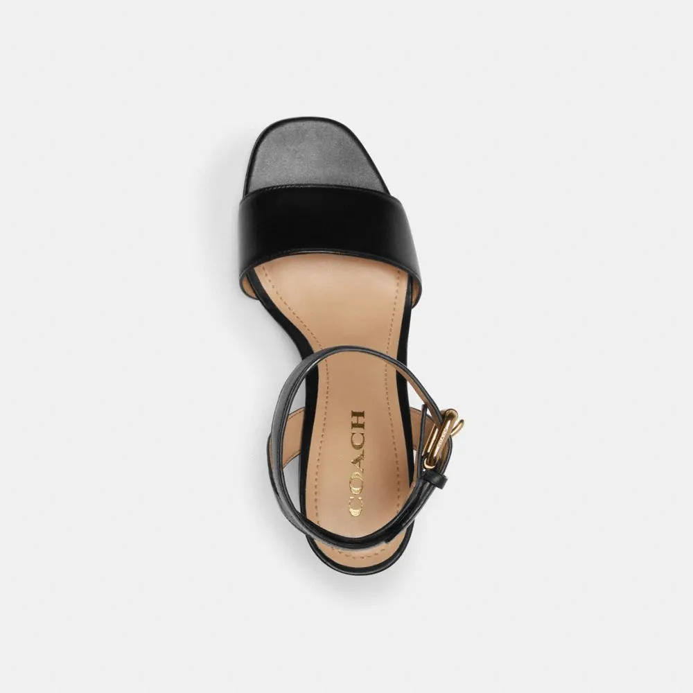Sandals 90s French Jelly Sandals Coach Shelby Sandal Black
