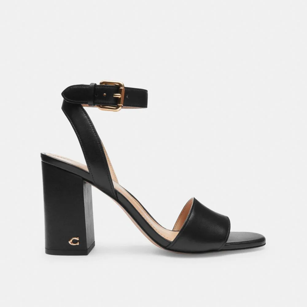 Coach Shelby Sandal Black Feet Sandals