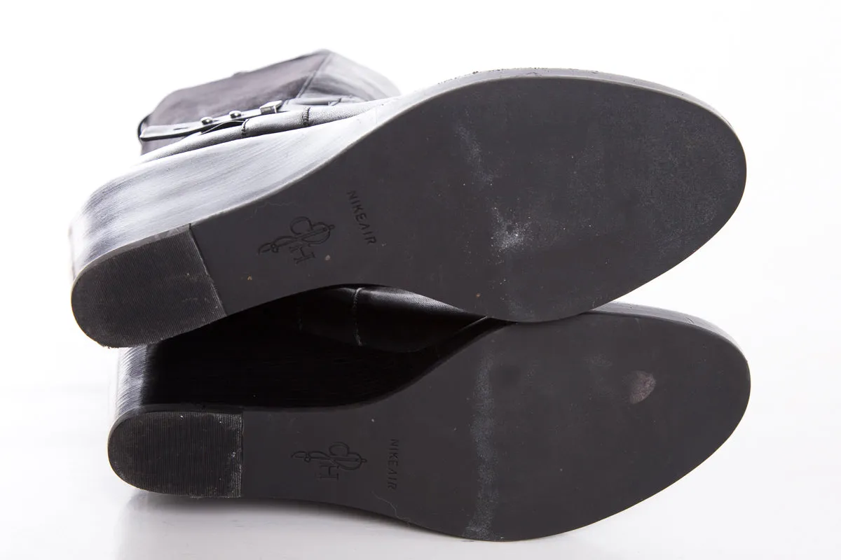 Cole Haan Black Wedge Boots SZ 10 Styles Of Boots