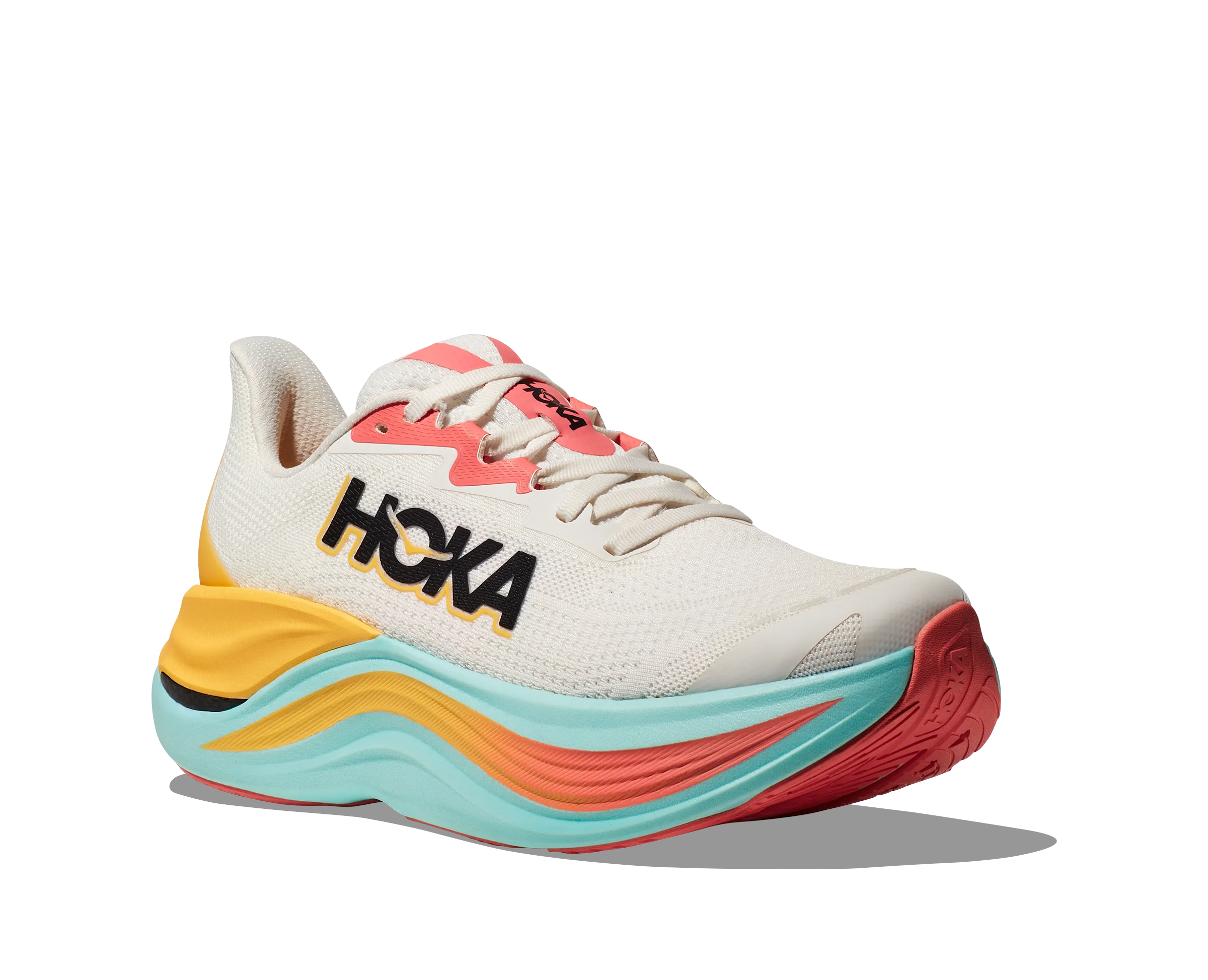 Best Shoes For Running And Lifting HOKA Women's Skyward X - BLANC DE BLANC / SWIM DAY